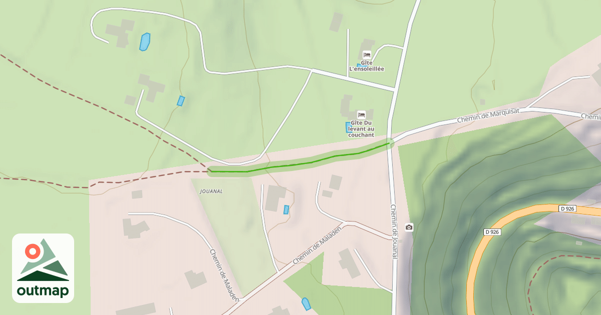 Map of Ancienne voie romaine