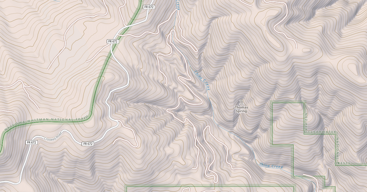 Map preview of CHINA CREEK