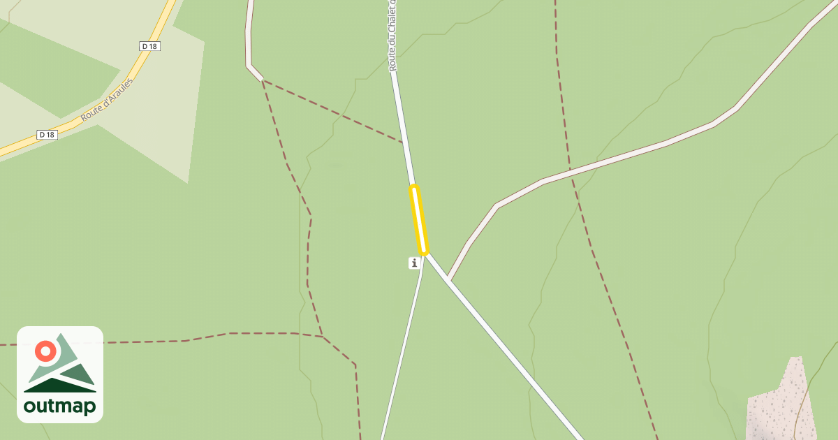 Map of Route du Chalet du Meygal