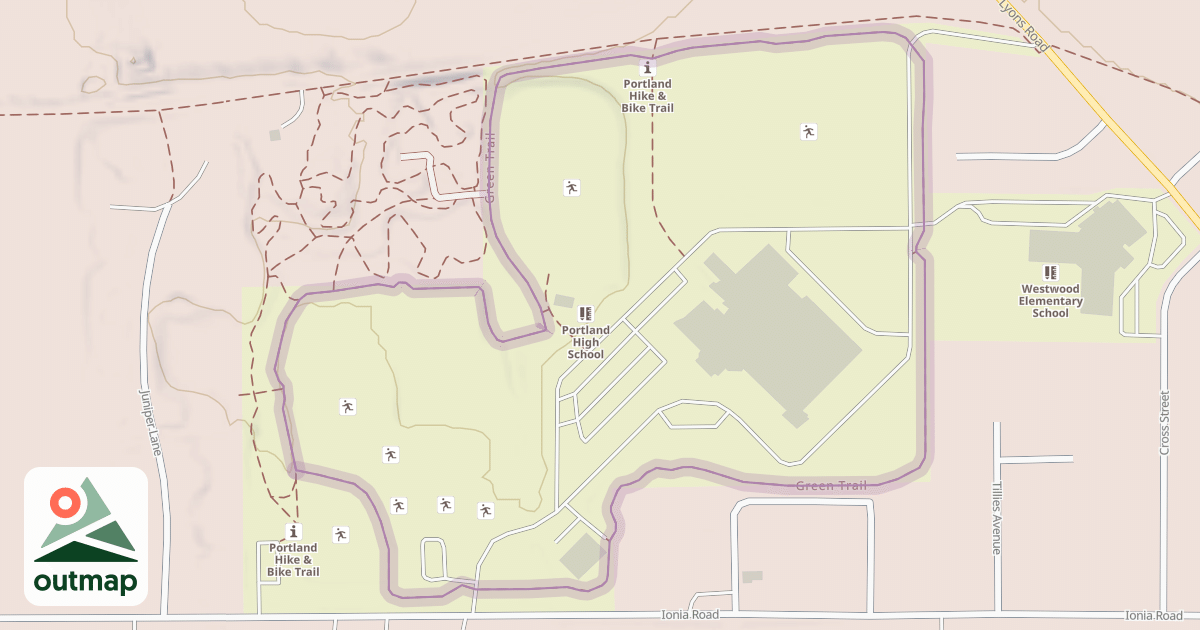 Map of Green Trail