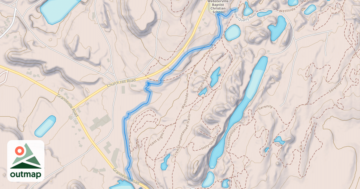 Map of Woodside
