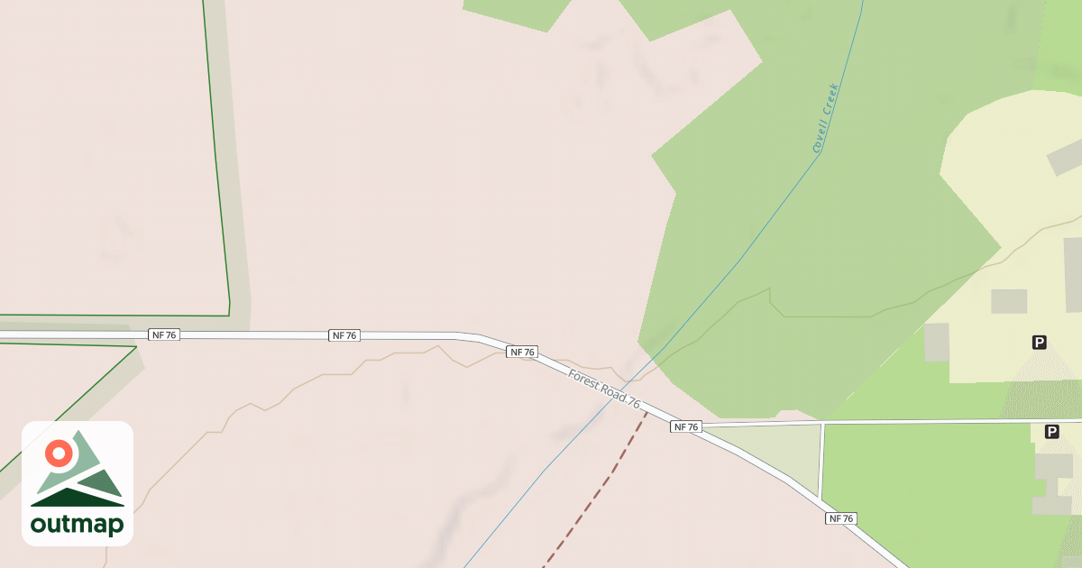 Map of CISPUS CENTER LOWER AREA