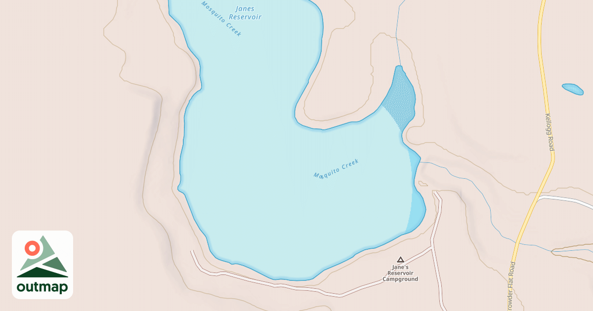 Map of JANES RESERVOIR CG
