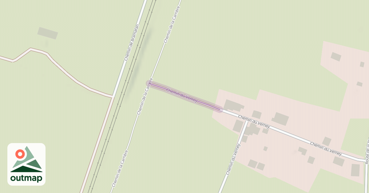 Map of Chemin du Verney
