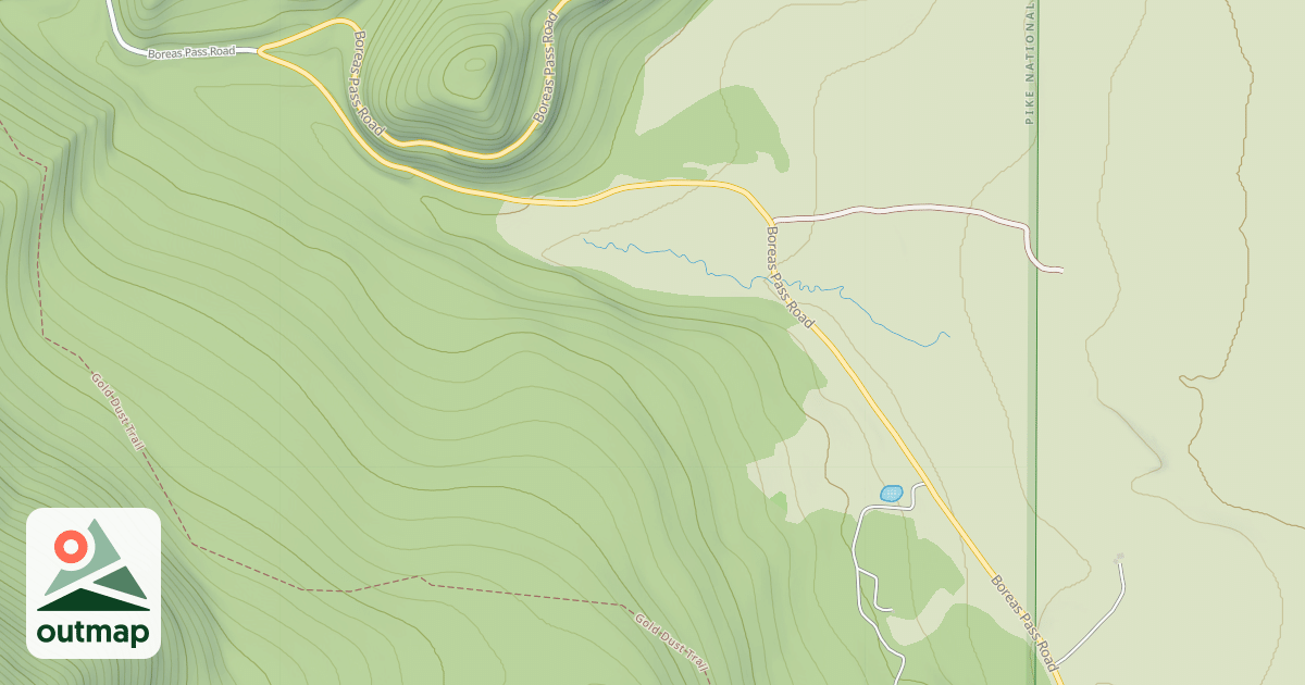 Map of BOREAS PASS