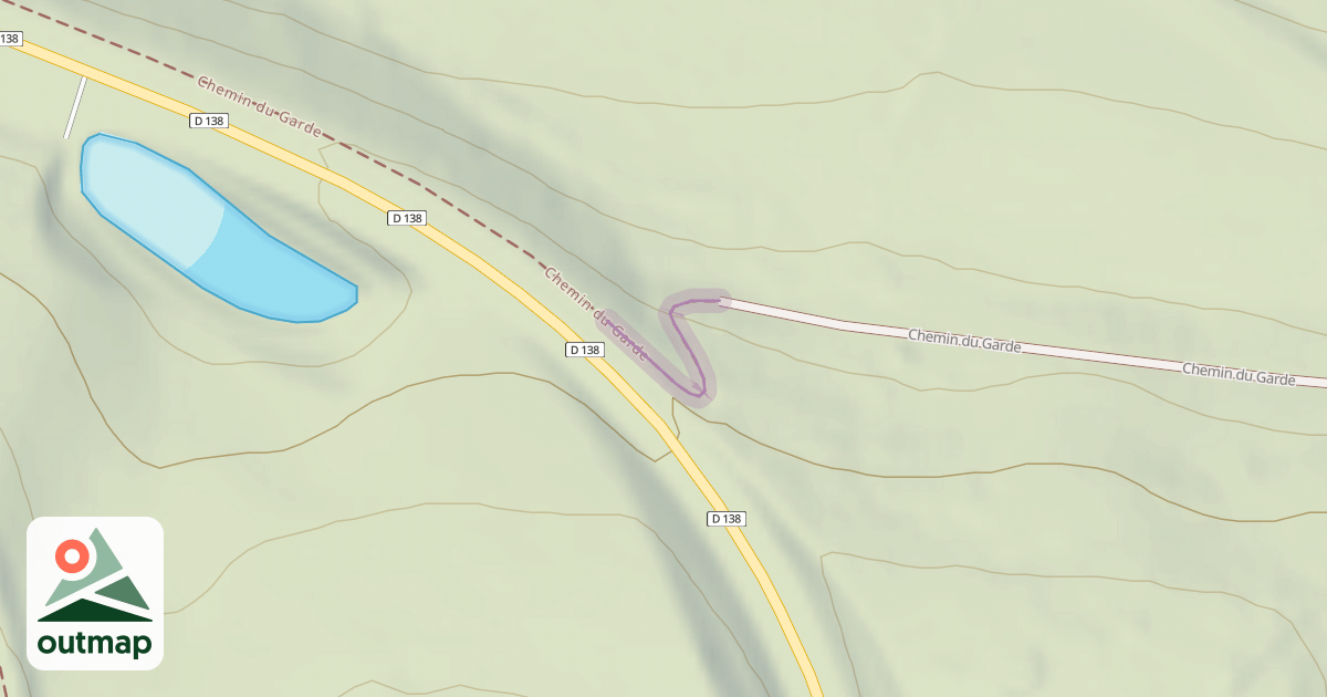 Map of Chemin du Garde