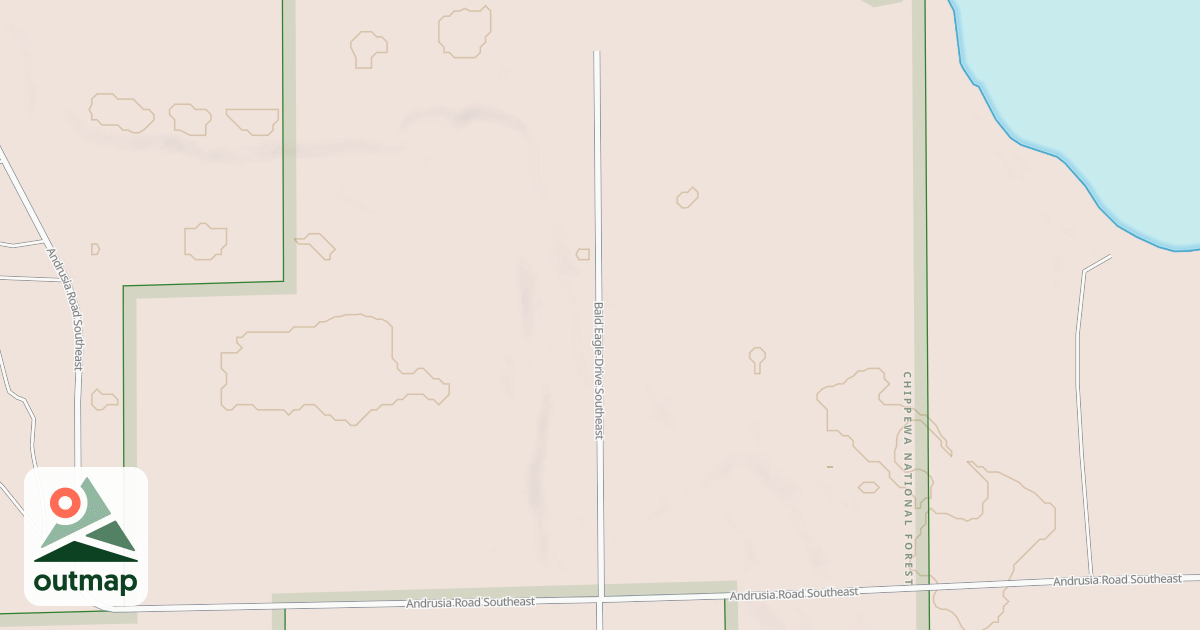 Map of TEN LAKE CEMETARY