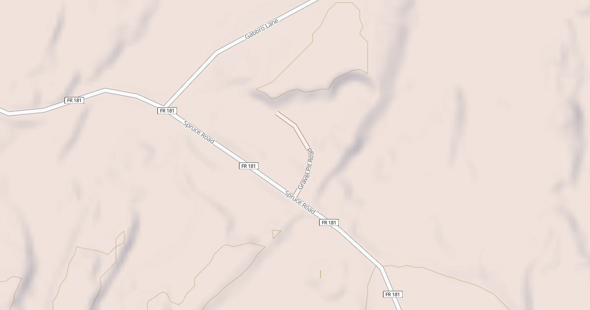 Map preview of GRAVEL PIT ROAD