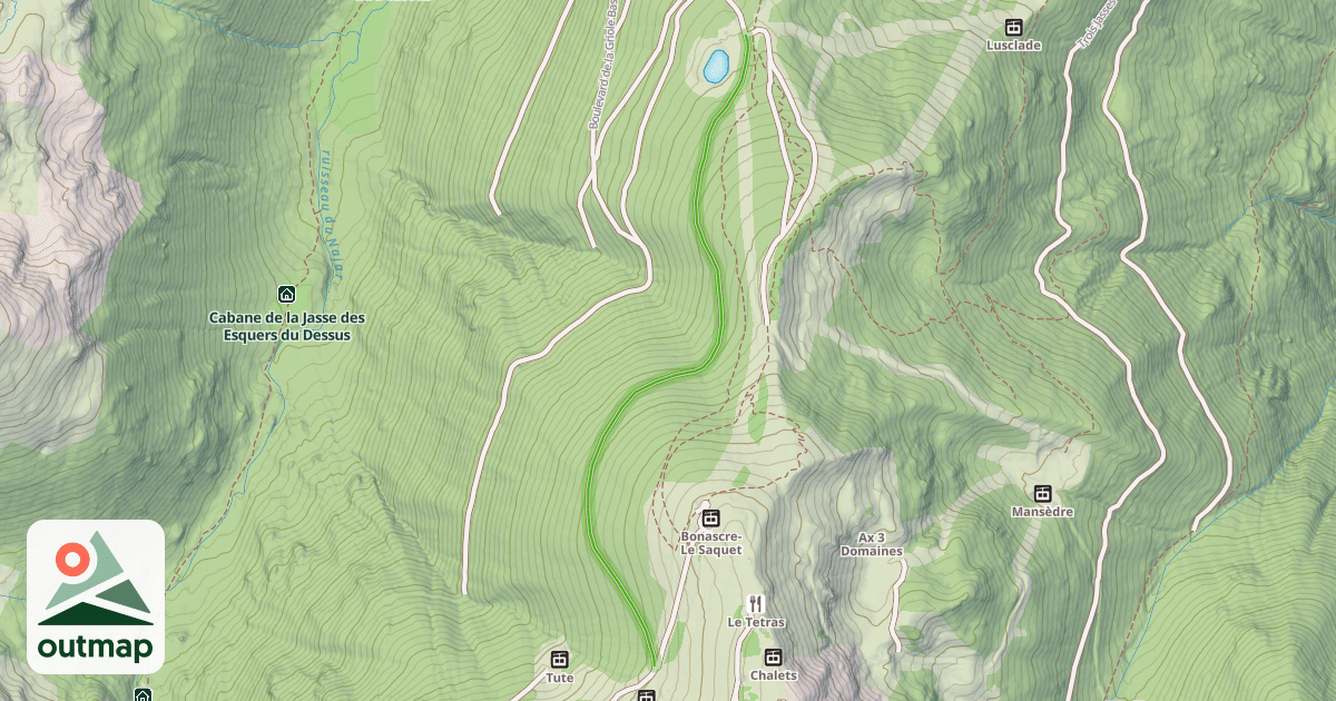 Map of Boulevard de la Griole Haut