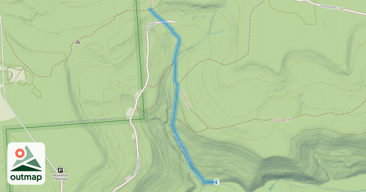 Map of Iron Furnace Trail