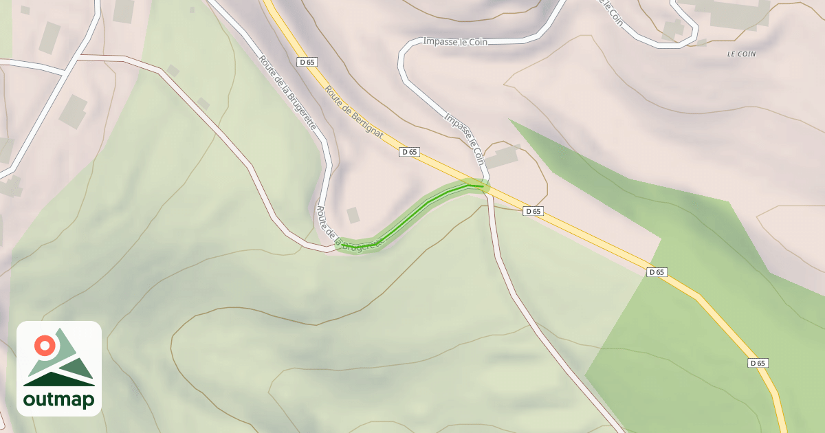 Map of Route de la Brugerette