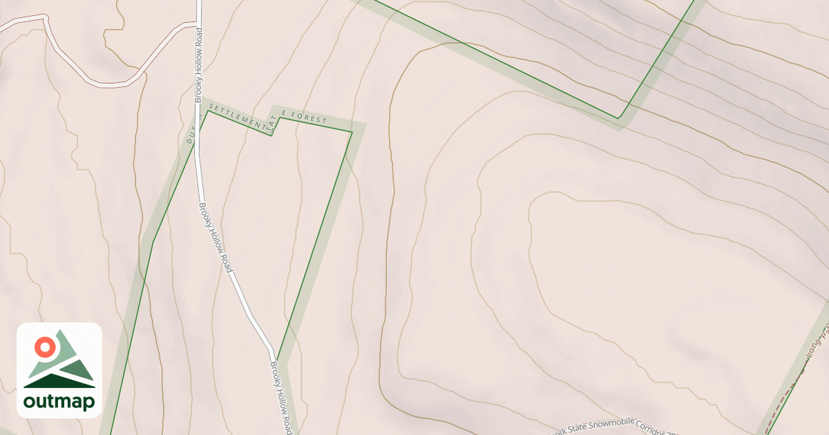 Map of Cotton Hill Snowmobile Trail