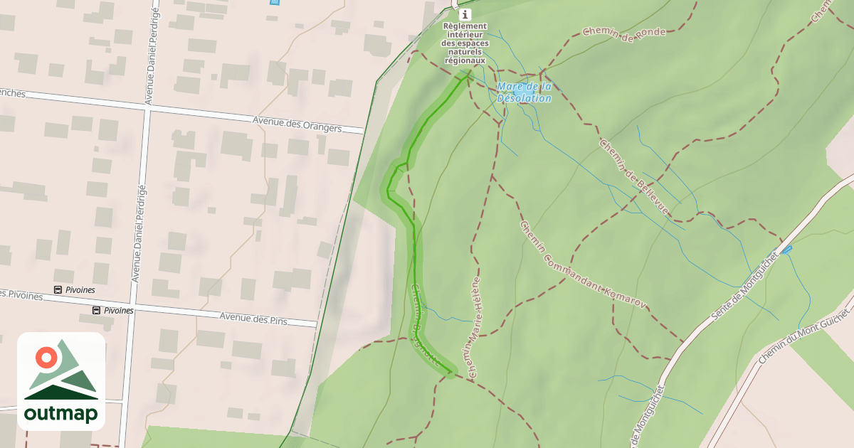 Map of Chemin Brugnotte