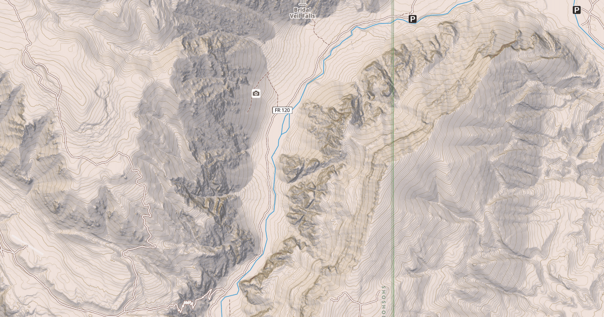 Map preview of CLARKS FORK CANYON