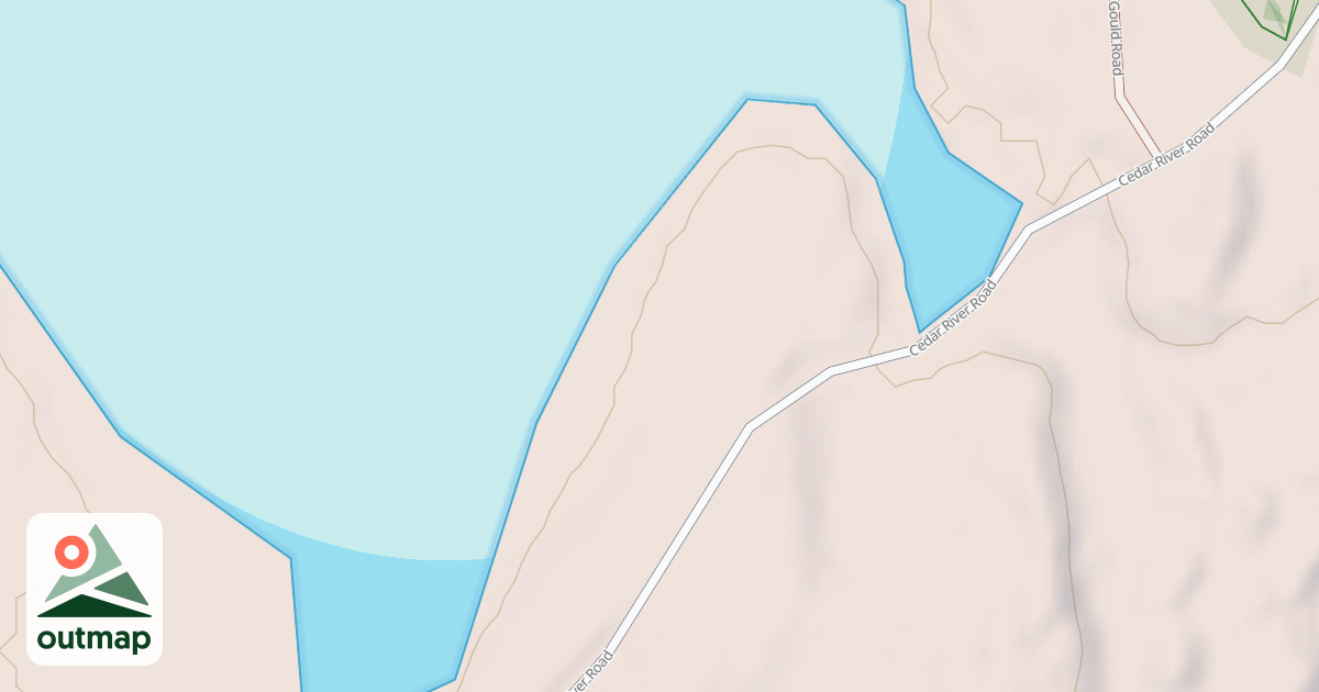 Map of Wakely Accessible Fishing Site