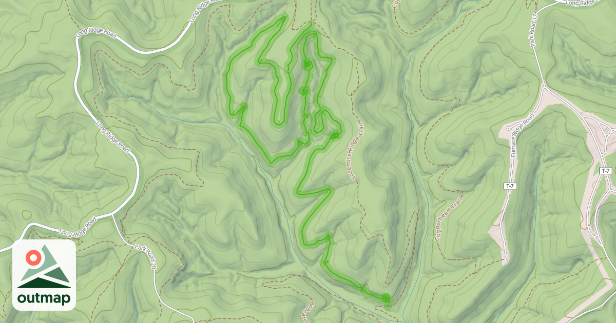 Map of Yosemite Falls Trail