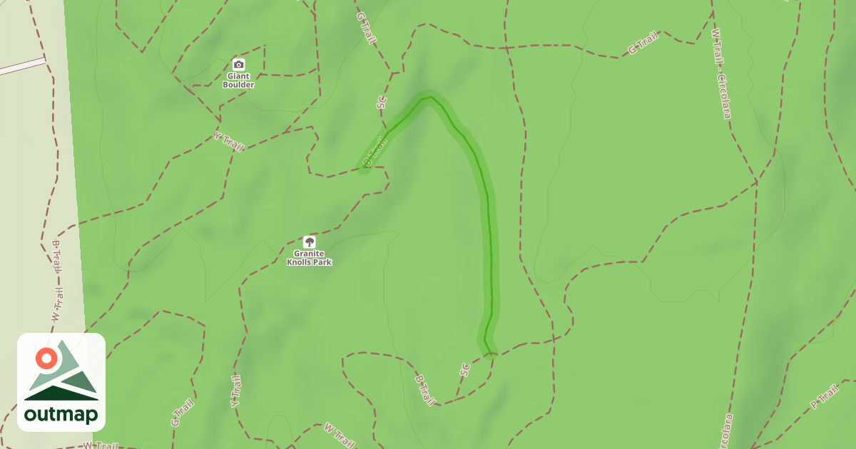 Map of B Trail