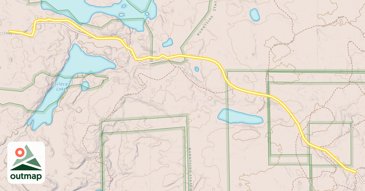 Map of Coxey Pond Road