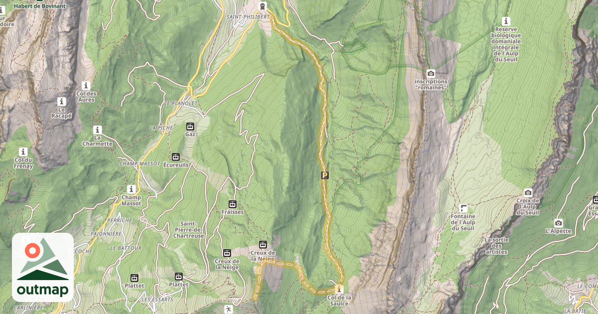 Map of Bec de la Scia — Saint-Philibert