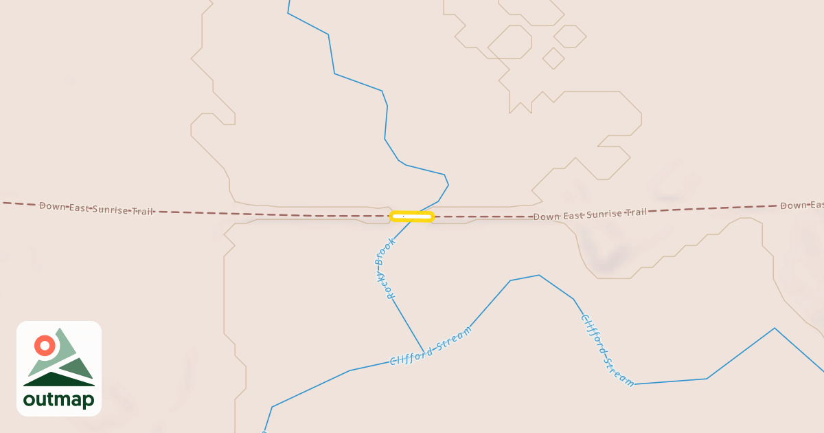 Map of Down East Sunrise Trail