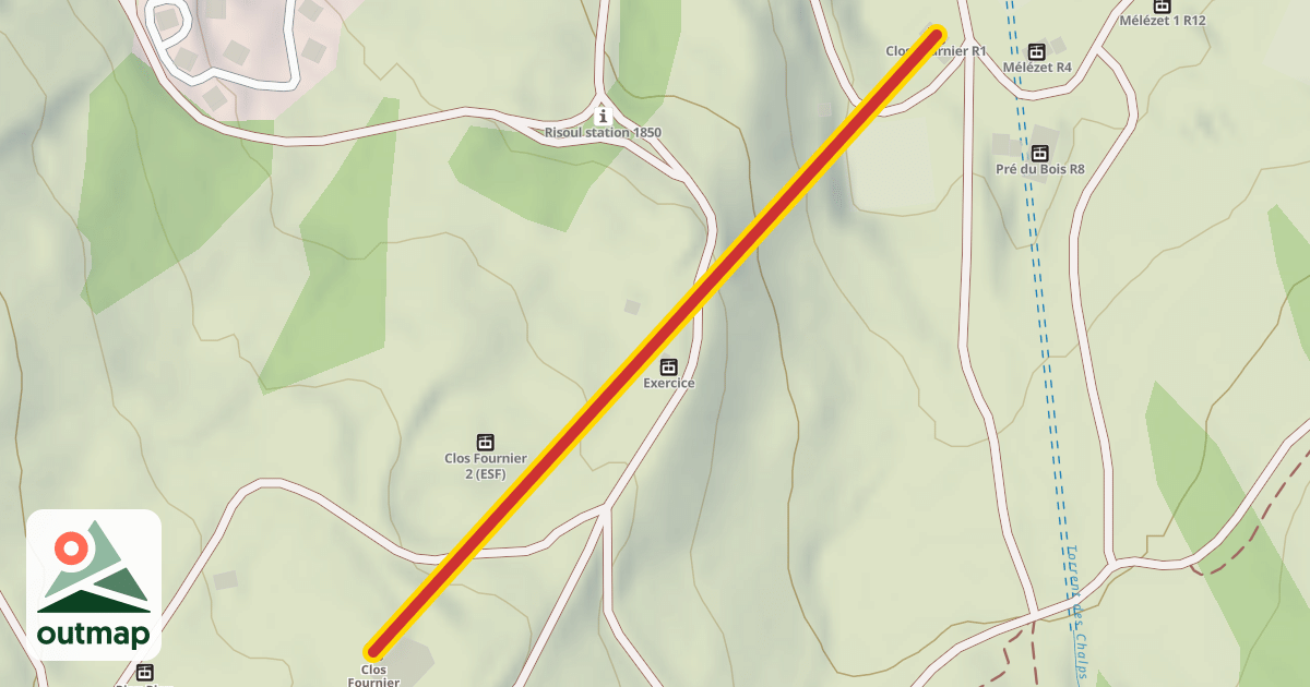Map of Clos Fournier R1