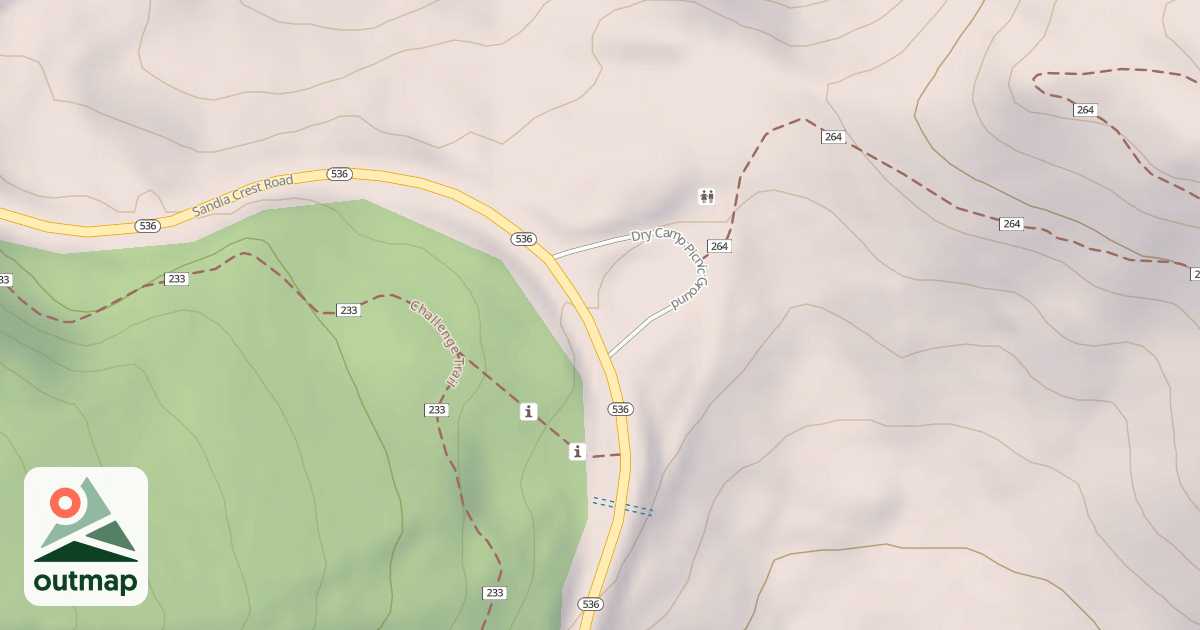 Map of DRY CAMP
