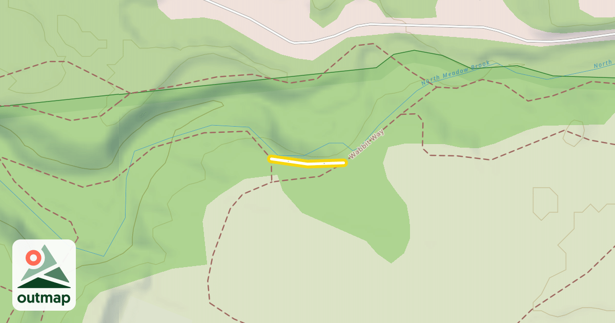 Map of Wabbit Way Cutoff