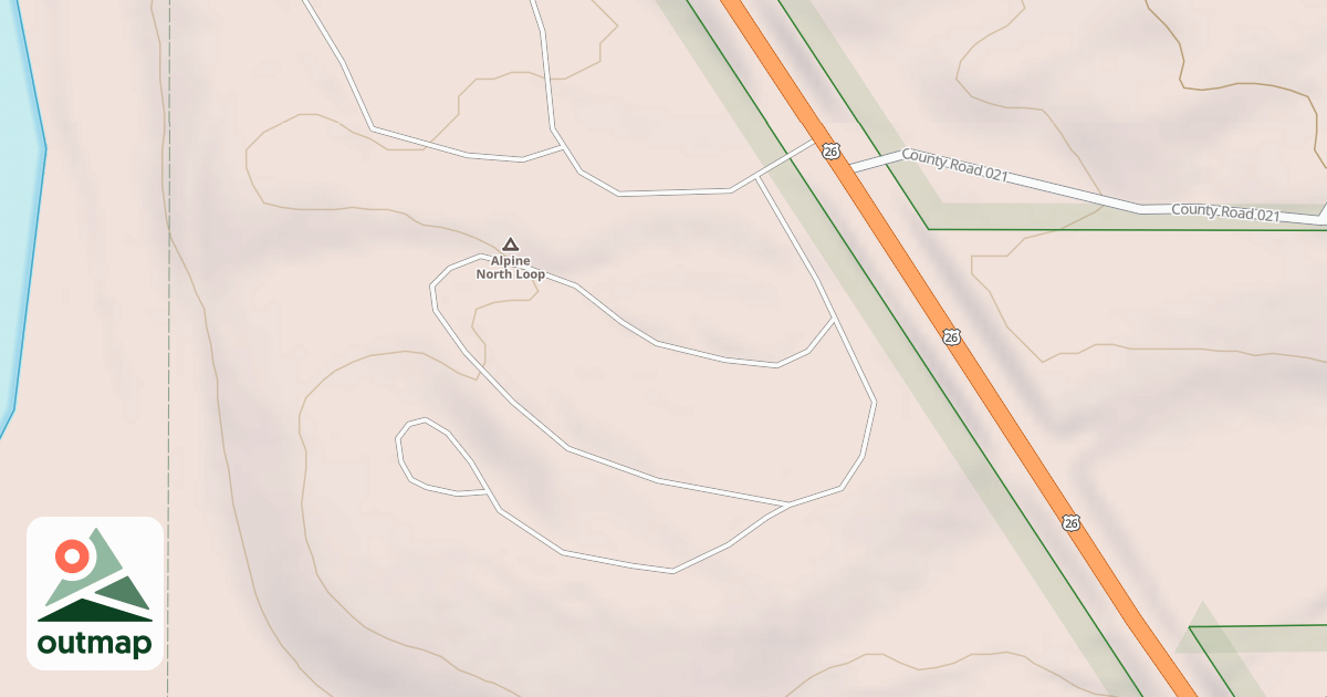 Map of ALPINE CG LOOP B
