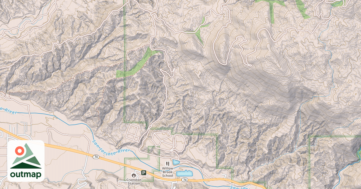 Map of BEE CANYON (OHV)