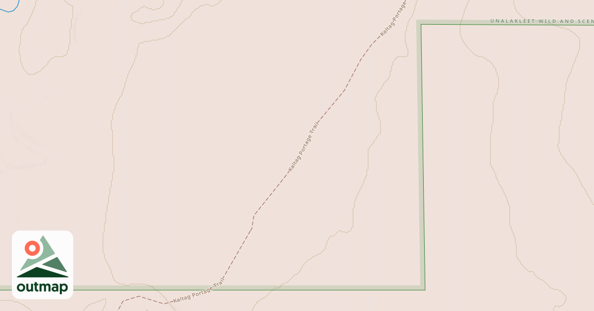 Map of Iditarod National Historic Trail