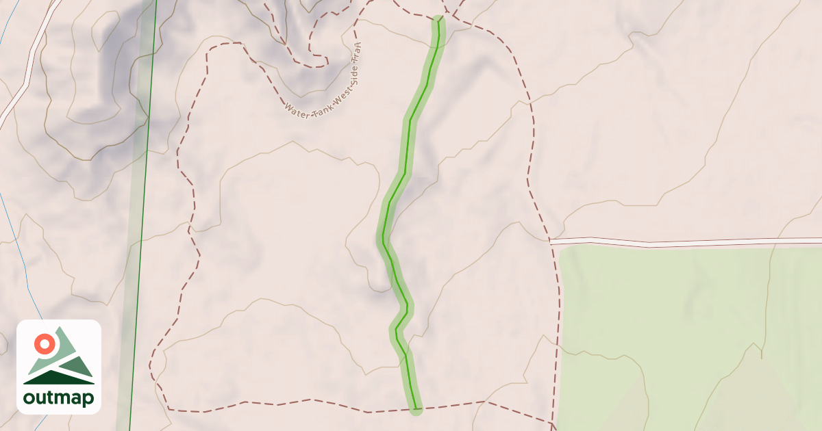 Map of Water Tank West Side Spur Trail