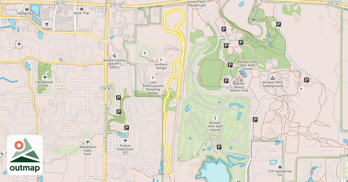 Map of Blue Loop