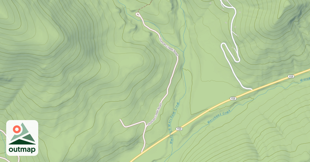 Map of DUNCAN CR