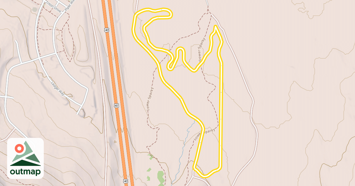 Map of Griswold's Groomer Nordic Trail
