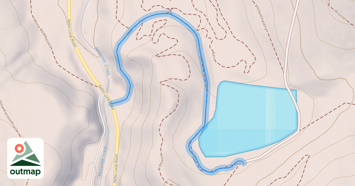 Map of Lower JMC Trail