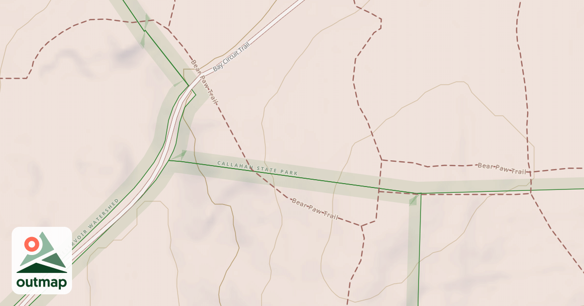 Map of Bear Paw Trail
