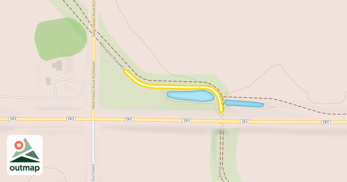 Map of Douglas State Trail