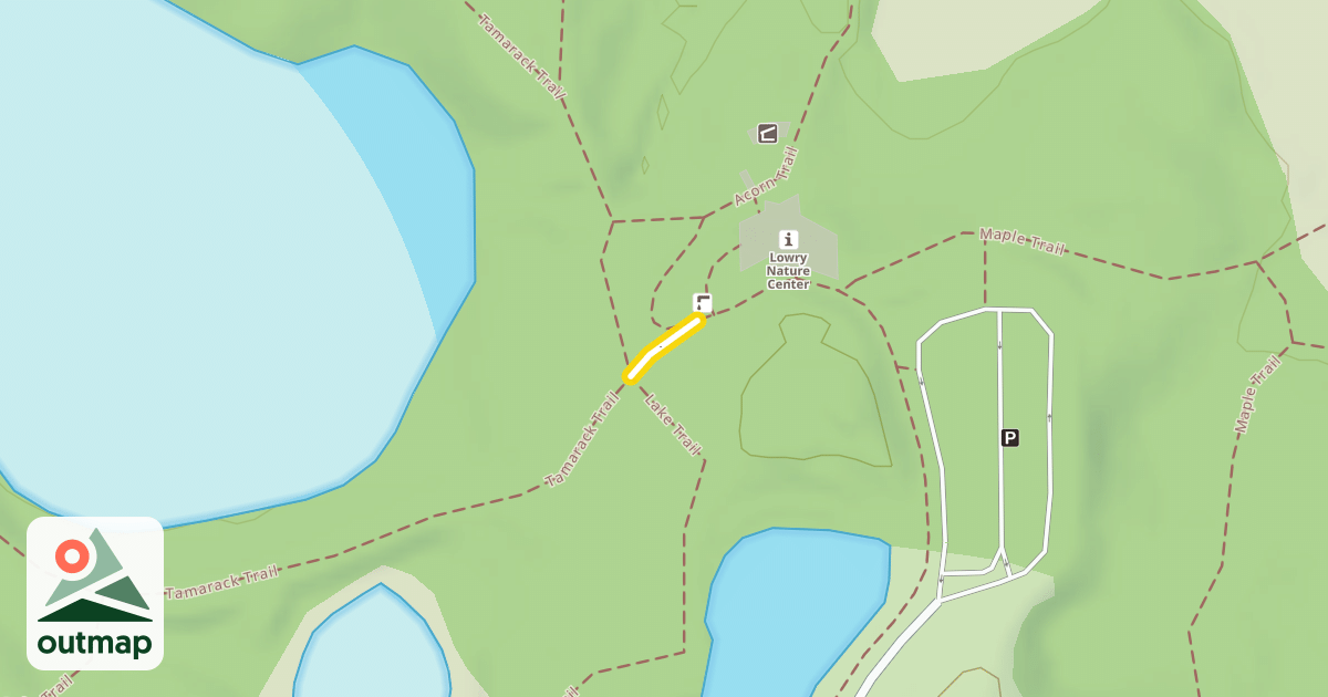 Map of Tamarack Trail