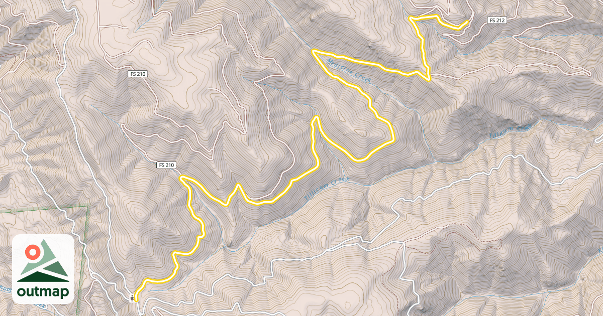 Map of Forest Road 5808