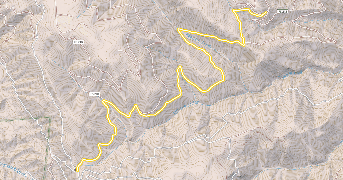 Map preview of Forest Road 5808