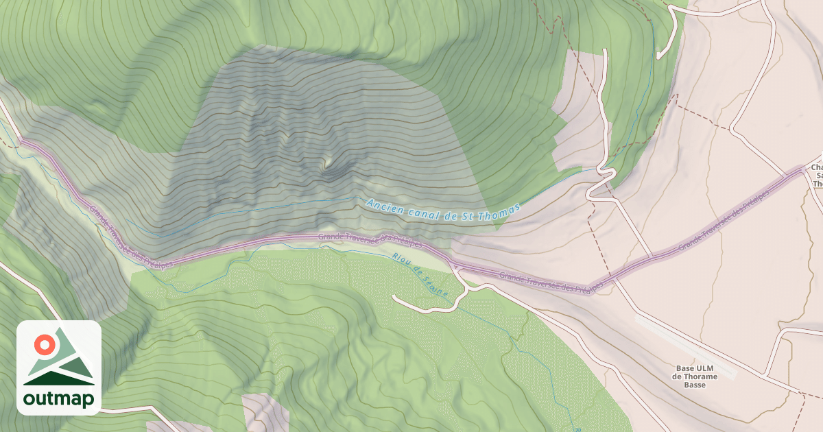 Map of Grande Traversée des Préalpes
