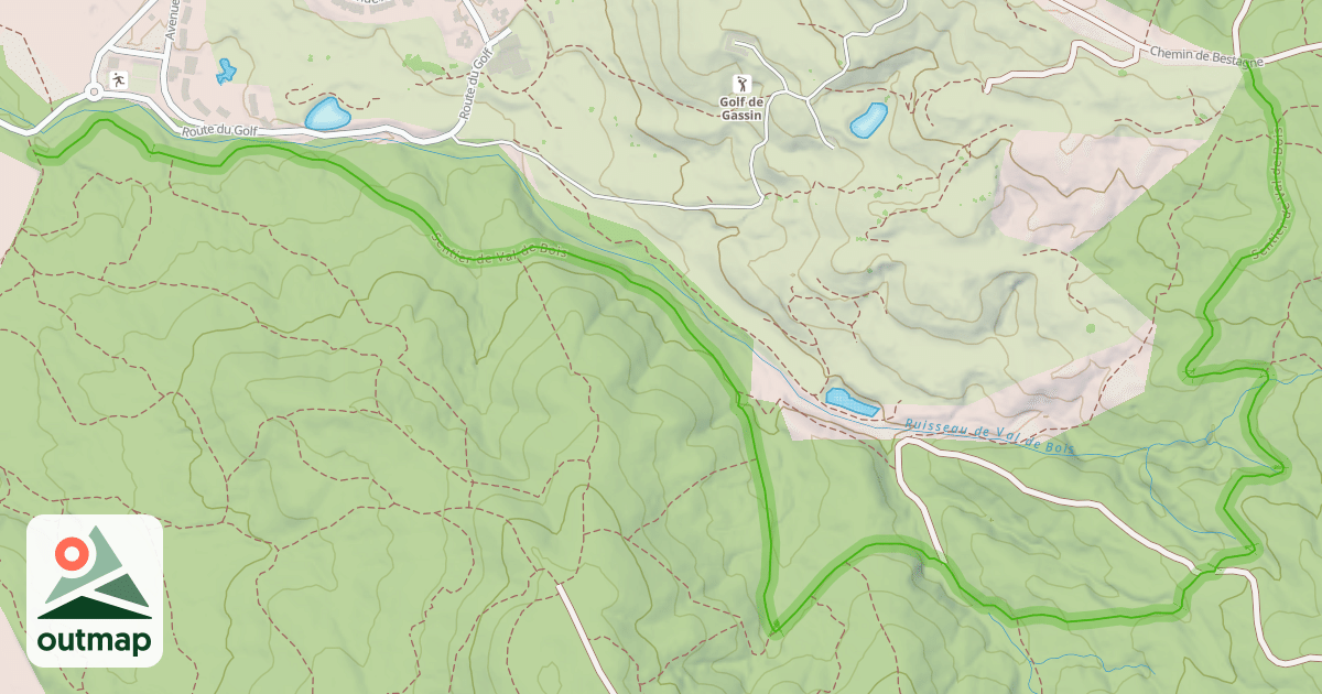 Map of Sentier de Val de Bois