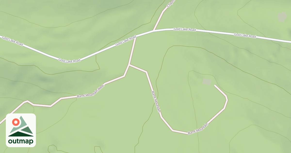 Map of BURNT MTN
