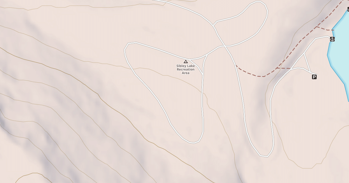 Map preview of SIBLEY LAKE (NEW LOOP) C.G.