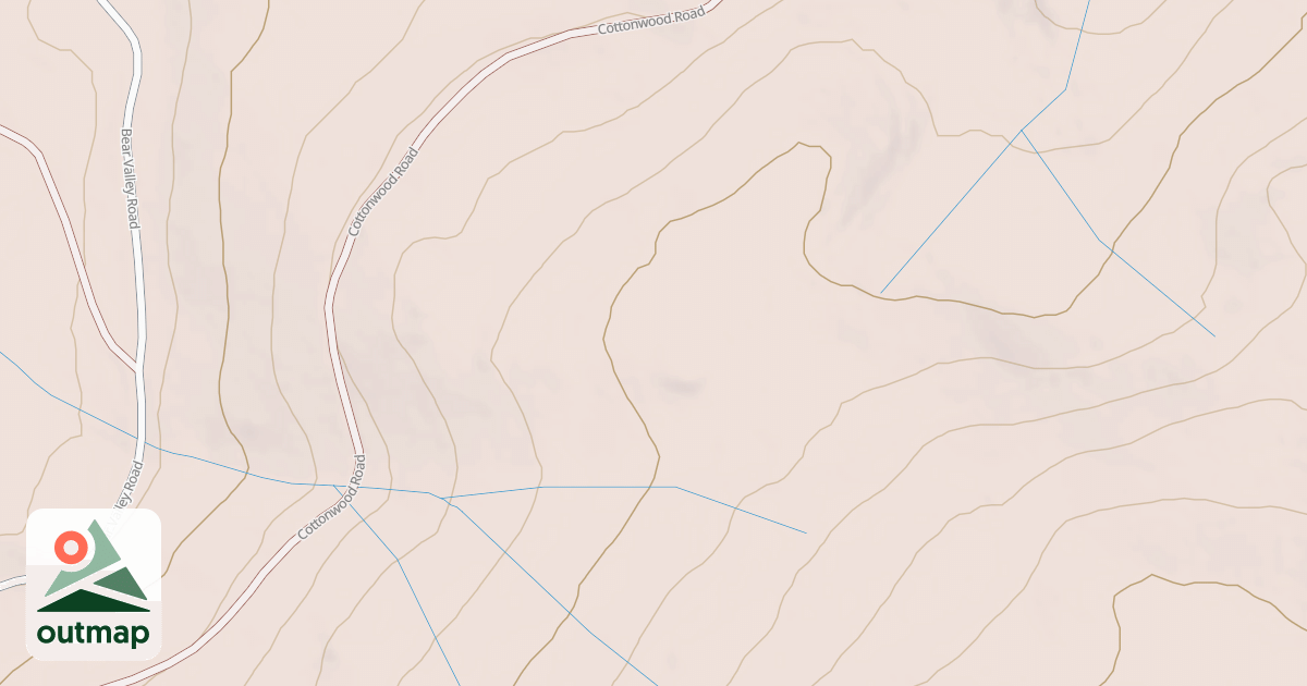 Map of COTTONWOOD SPUR