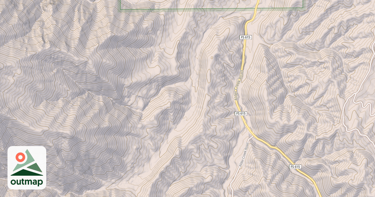 Map of BUNCHS CREEK