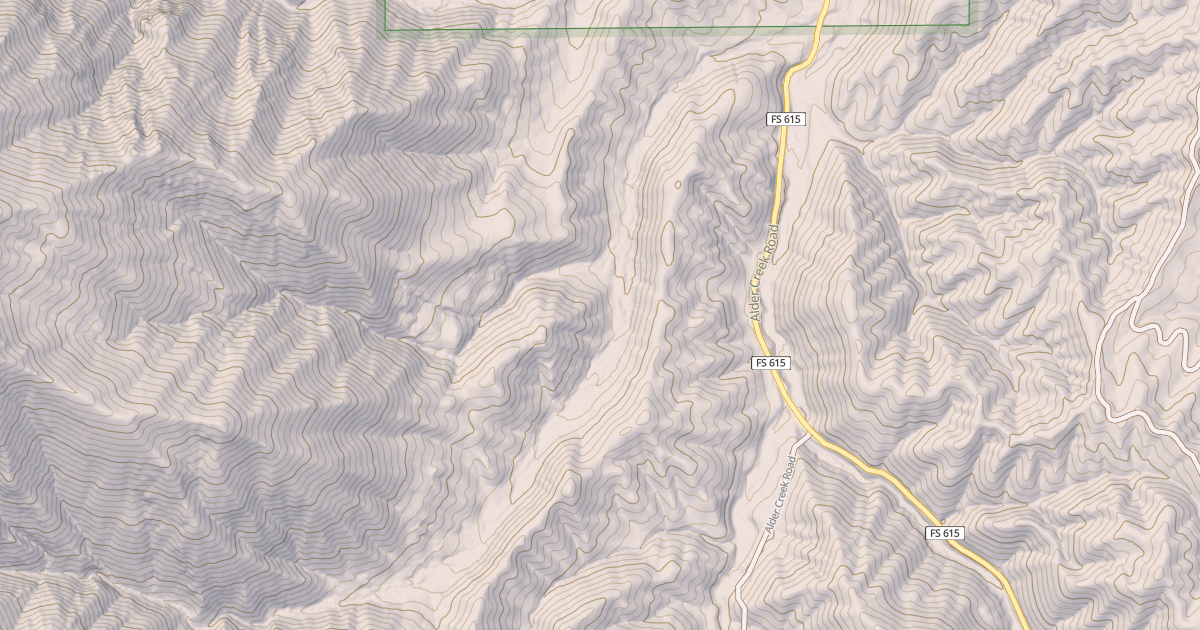 Map preview of BUNCHS CREEK