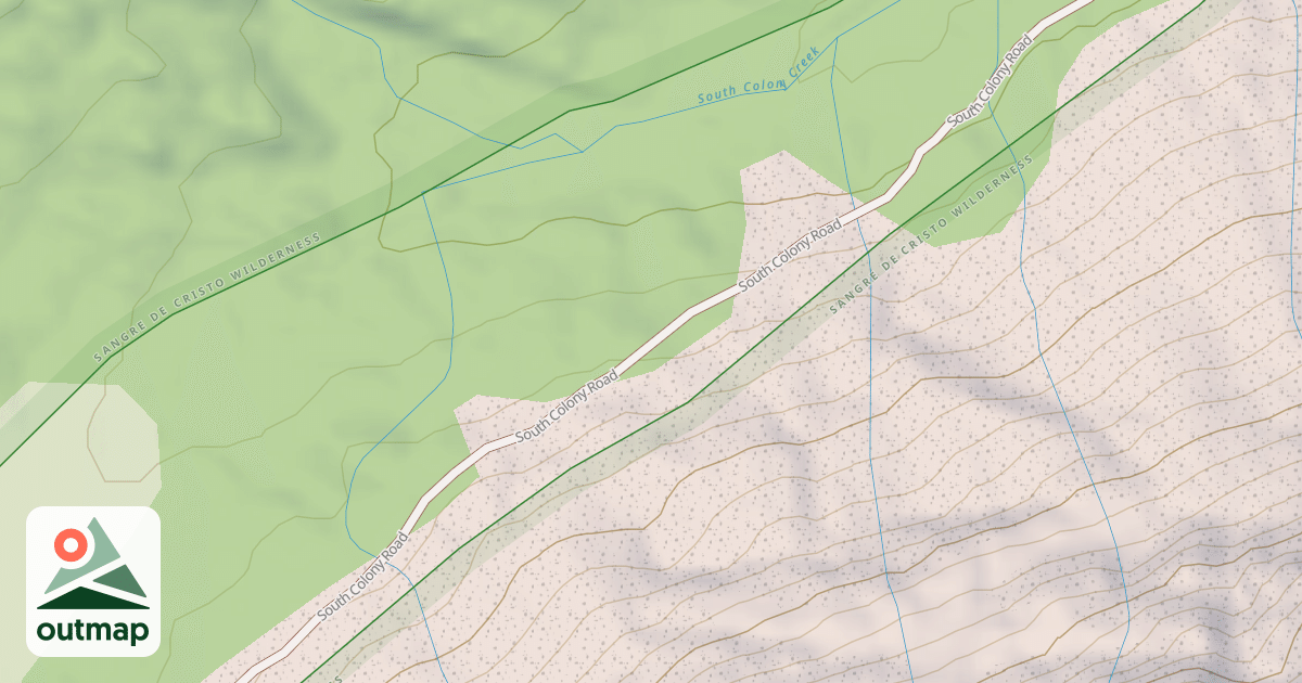 Map of South Colony Road