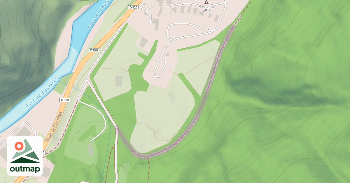 Map of Voie Verte Pierrefitte-Nestalas-Cauterets