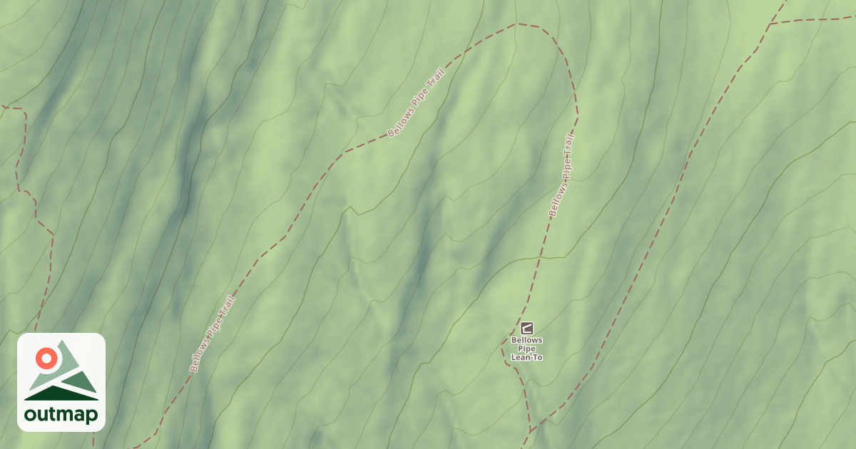 Map of Bellows Pipe Trail